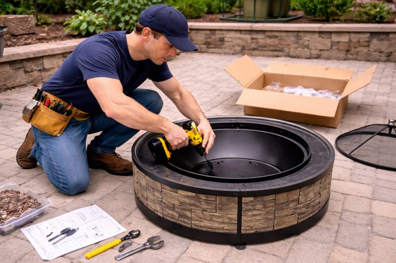 Charcoal Grill Assembly in Conroe, TX