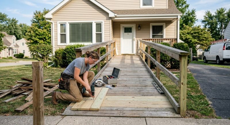 Handicap Ramp Repair in Conroe, TX