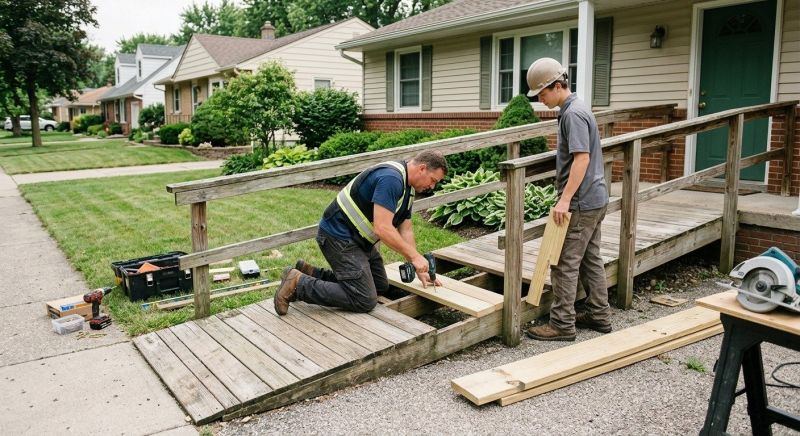 Wood Ramp Repair in Conroe, TX